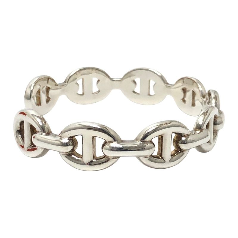 Hermes Bangle Chaine D'ancre Silver Bracelet