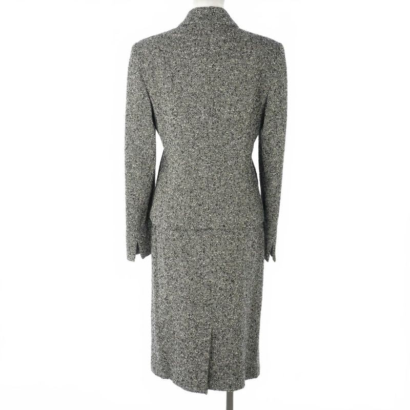 Max Mara Set Skirts Stainless Steel Jacket Tweed 38 Gray