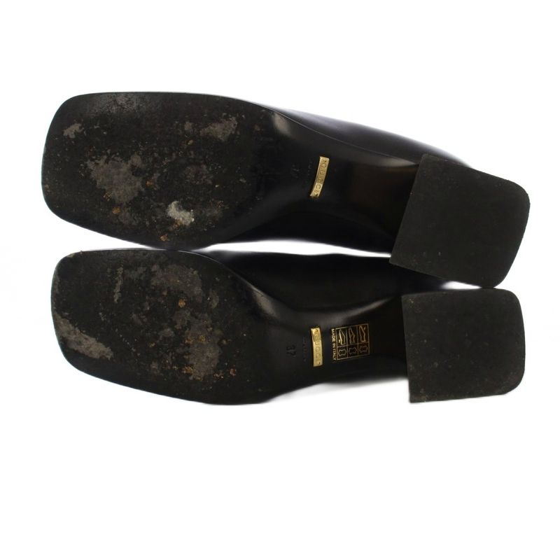 Gucci Malaga Kid Nero Horsebit Loafers Leather 37 Black