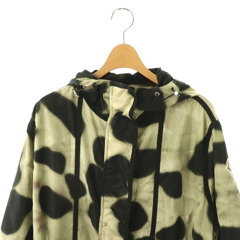 Moncler Antares All Over Pattern Nylon Jacket Gray Black SS