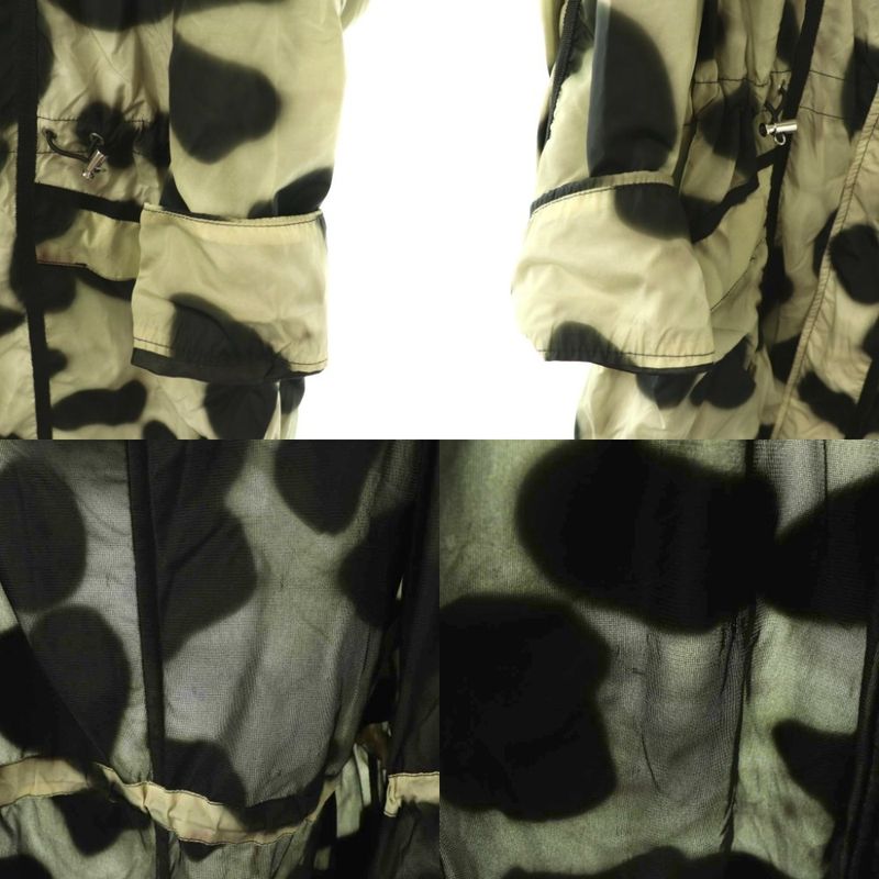 Moncler Antares All Over Pattern Nylon Jacket Gray Black SS