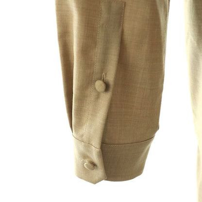Max Mara Virgin Rusha Ring Waist Long Shirt Dress 36 Mocha Beige ES