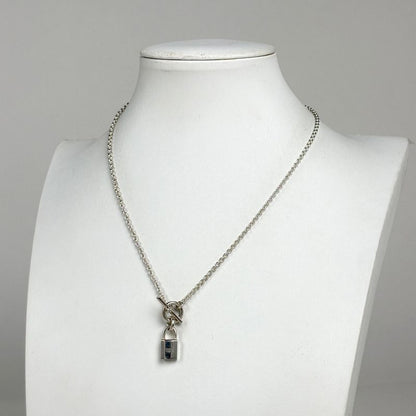 Hermes Kelly Cadena Necklace Pendant Silver