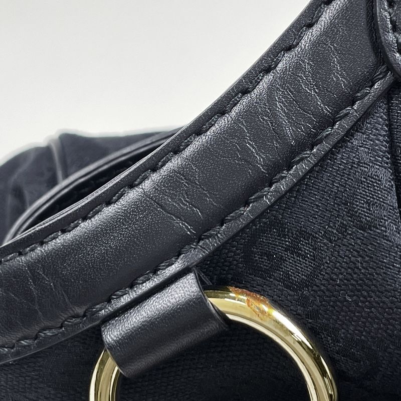 Gucci GG Pattern Ski Tote Canvas Black