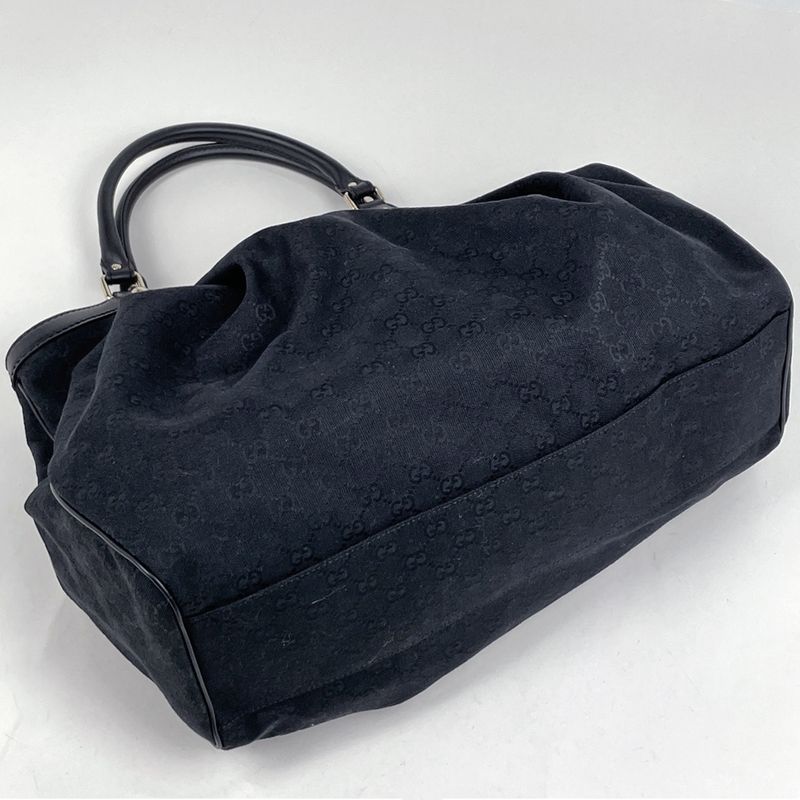 Gucci GG Pattern Ski Tote Canvas Black