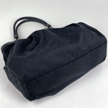 Gucci GG Pattern Ski Tote Canvas Black