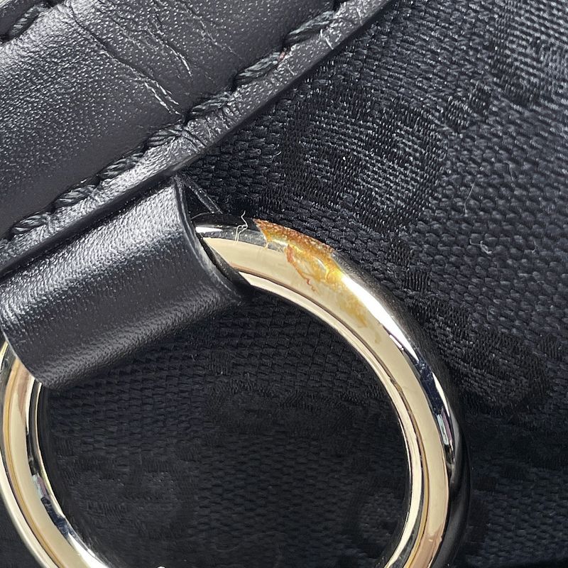 Gucci GG Pattern Ski Tote Canvas Black