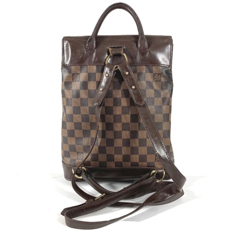 Louis Vuitton Backpack Soho Damier Canvas Ebene Brown