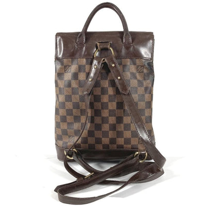 Louis Vuitton Backpack Soho Damier Canvas Ebene Brown