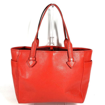 Loewe Shoulder Bag Logo Heritage Leather Orange Red