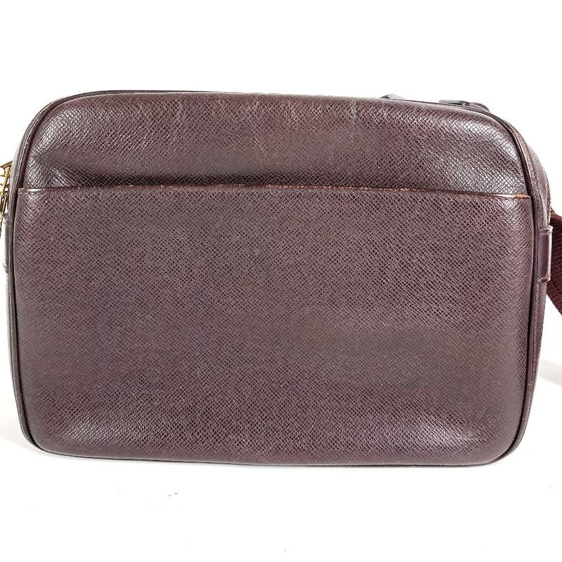 Louis Vuitton Shoulder Bag Reporter PM Taiga Leather Acajou Purple