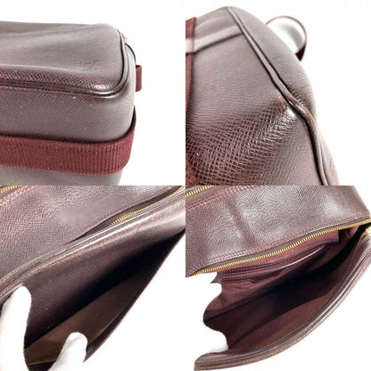 Louis Vuitton Shoulder Bag Reporter PM Taiga Leather Acajou Purple