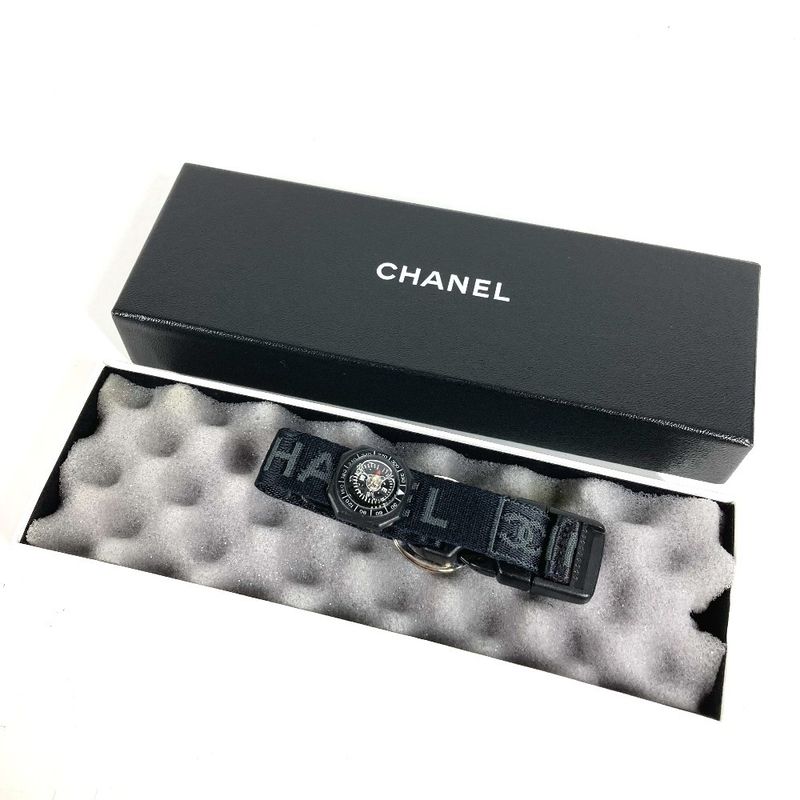 Chanel Bracelet Direction Magnet Canvas Black