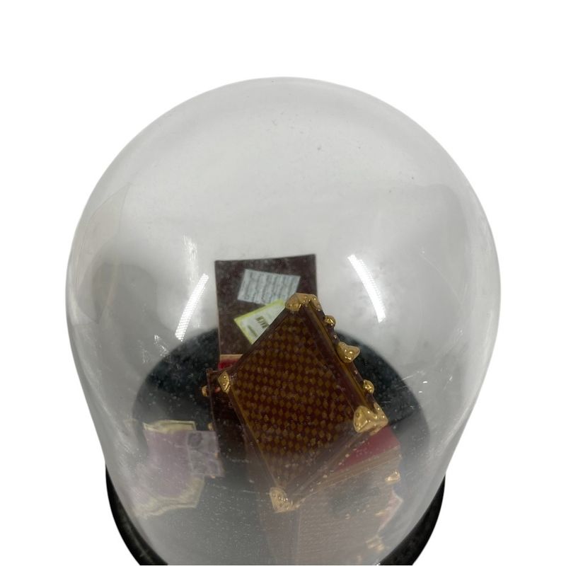Louis Vuitton Object Trunk Box Snow Dome Glass Black