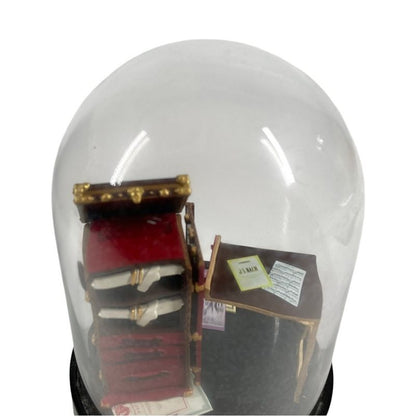Louis Vuitton Object Trunk Box Snow Dome Glass Black