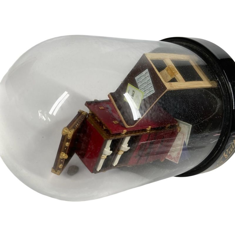 Louis Vuitton Object Trunk Box Snow Dome Glass Black