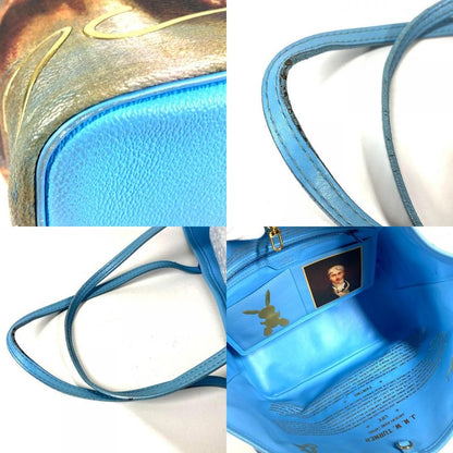 Louis Vuitton Shoulder Bag Neverfull MM Leather Blue