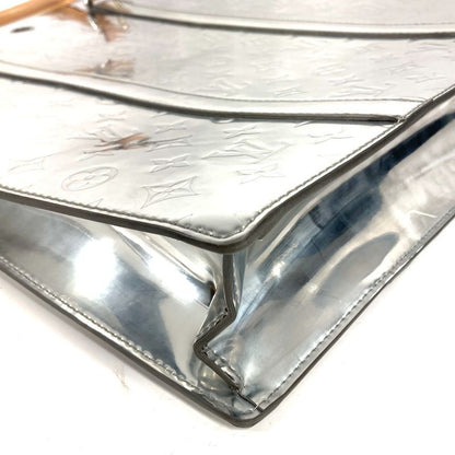 Louis Vuitton Handbag Sac Plat Leather Silver