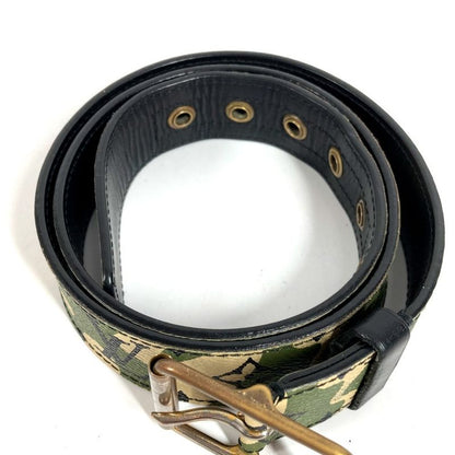 Louis Vuitton Belt Ceinture Monogram Flage Canvas Khaki