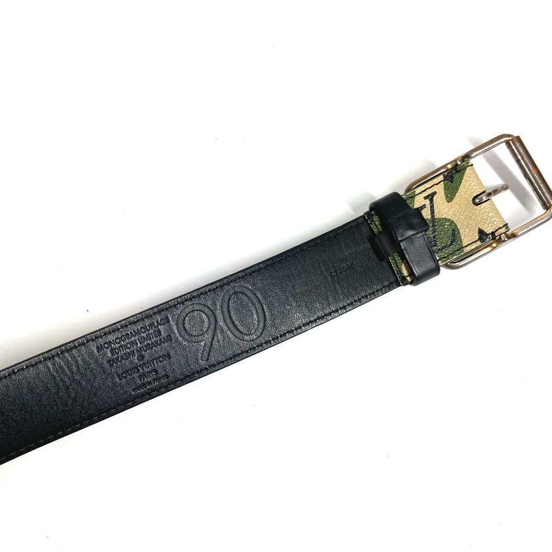 Louis Vuitton Belt Ceinture Monogram Flage Canvas Khaki