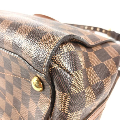 Louis Vuitton Shoulder Bag Greenwich Damier Canvas Ebene Brown