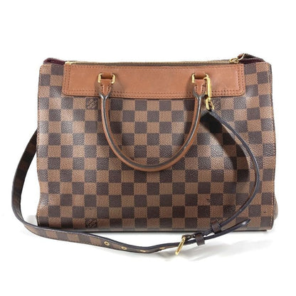Louis Vuitton Shoulder Bag Greenwich Damier Canvas Ebene Brown