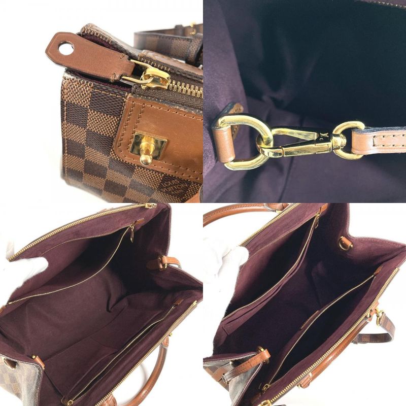 Louis Vuitton Shoulder Bag Greenwich Damier Canvas Ebene Brown