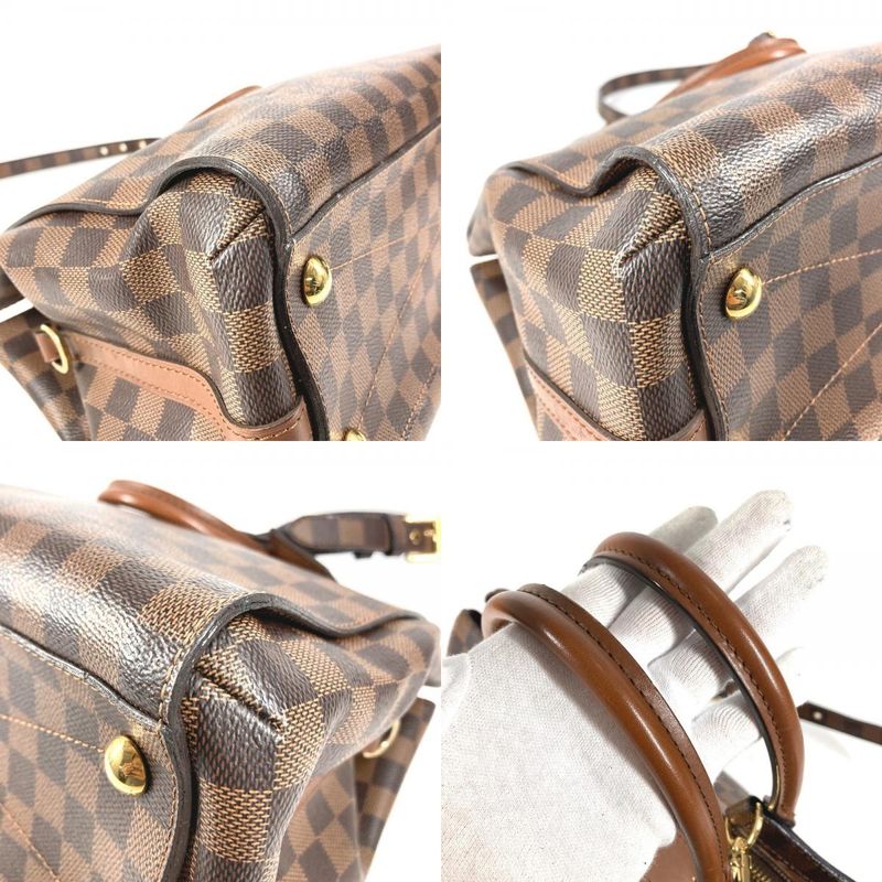 Louis Vuitton Shoulder Bag Greenwich Damier Canvas Ebene Brown