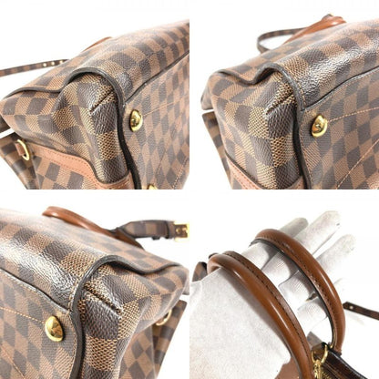 Louis Vuitton Shoulder Bag Greenwich Damier Canvas Ebene Brown