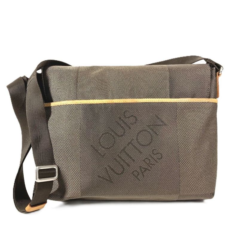 Louis Vuitton Shoulder Bag Lou Damier Geant Canvas Khaki
