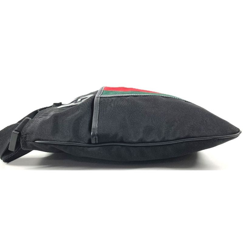 Gucci Shoulder Bag GG Logo Nylon Black