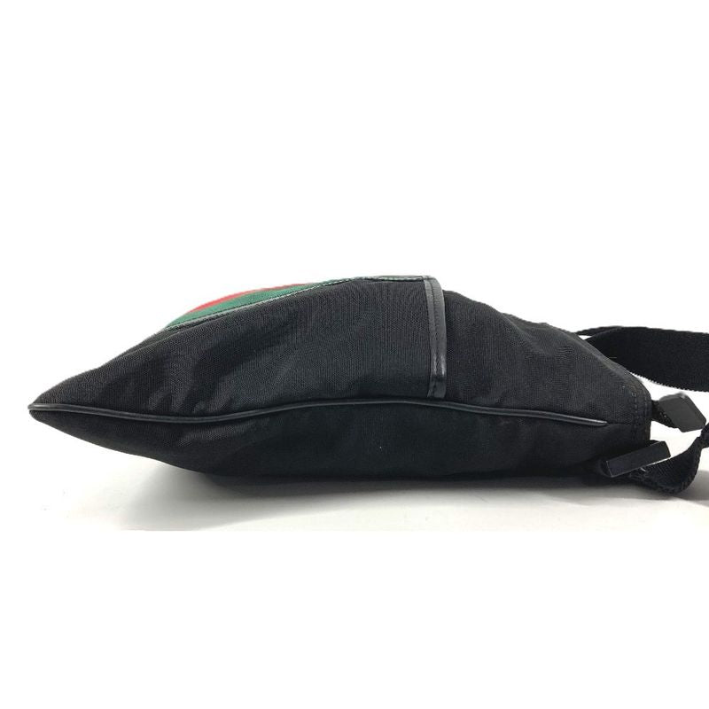 Gucci Shoulder Bag GG Logo Nylon Black