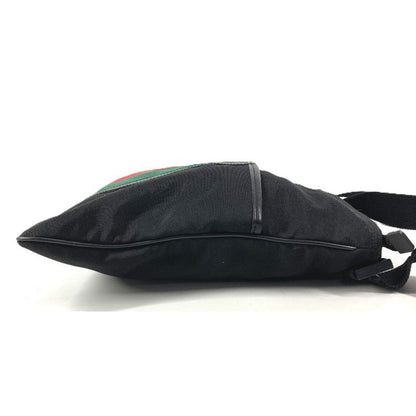 Gucci Shoulder Bag GG Logo Nylon Black