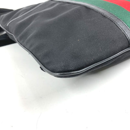 Gucci Shoulder Bag GG Logo Nylon Black