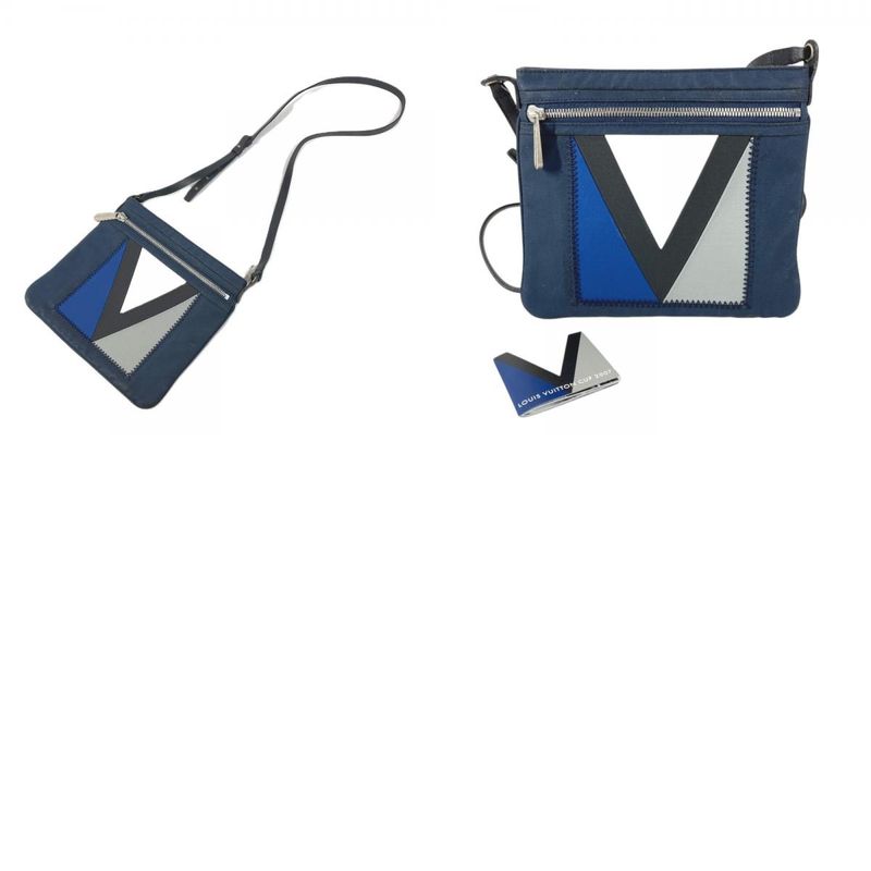 Louis Vuitton Shoulder Bag Genoa Navy
