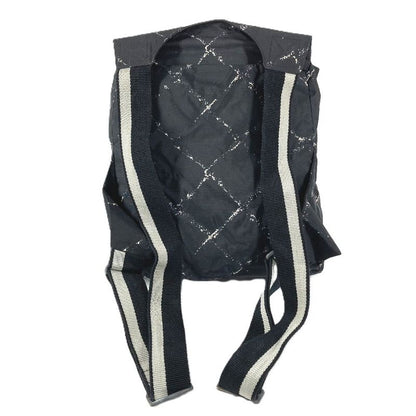 Chanel Backpack Logo Nylon Black
