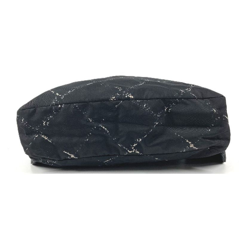 Chanel Backpack Logo Nylon Black