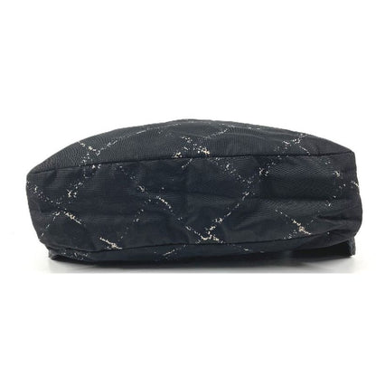 Chanel Backpack Logo Nylon Black