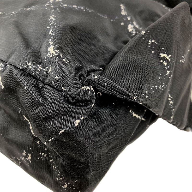 Chanel Backpack Logo Nylon Black