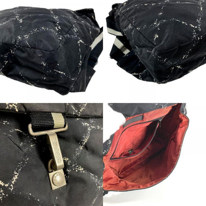 Chanel Backpack Logo Nylon Black