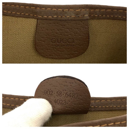 Gucci Sherry Line Beige Green Red GG Supreme Canvas 002 58 Tote Shoulder Bag