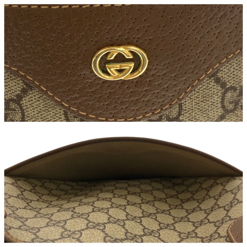 Gucci Sherry Line Beige Green Red GG Supreme Canvas 002 58 Tote Shoulder Bag