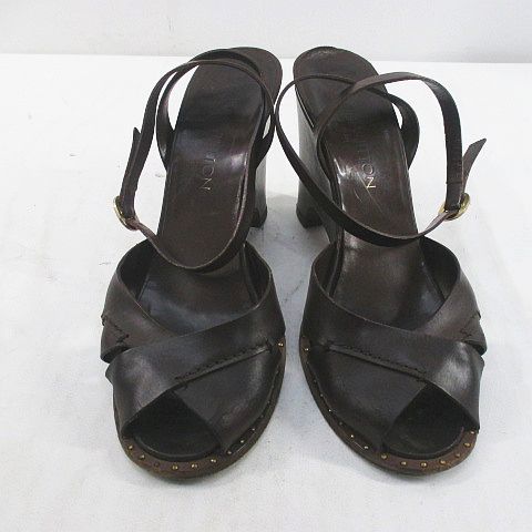 Louis Vuitton Sandals Wedge Sole Cross