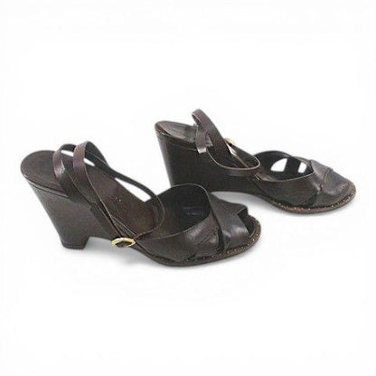 Louis Vuitton Sandals Wedge Sole Cross