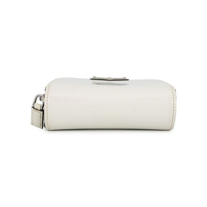 Prada Shoulder Bag Triangle Smartphone Saffiano White