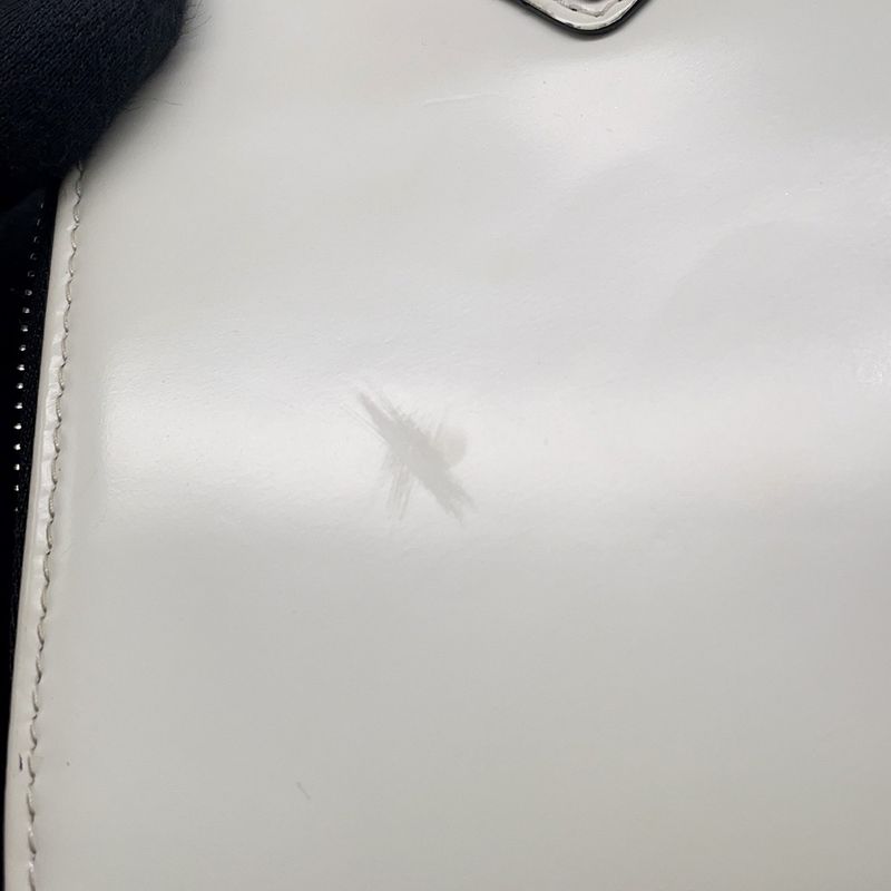 Prada Shoulder Bag Triangle Smartphone Saffiano White