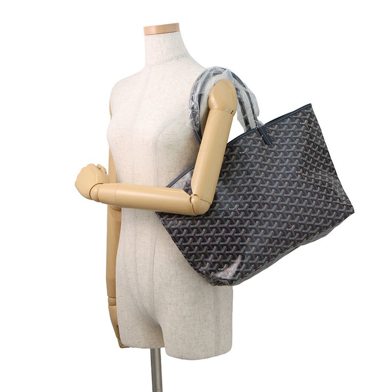 Goyard Tote Saint Louis PM Herringbone with Pouch