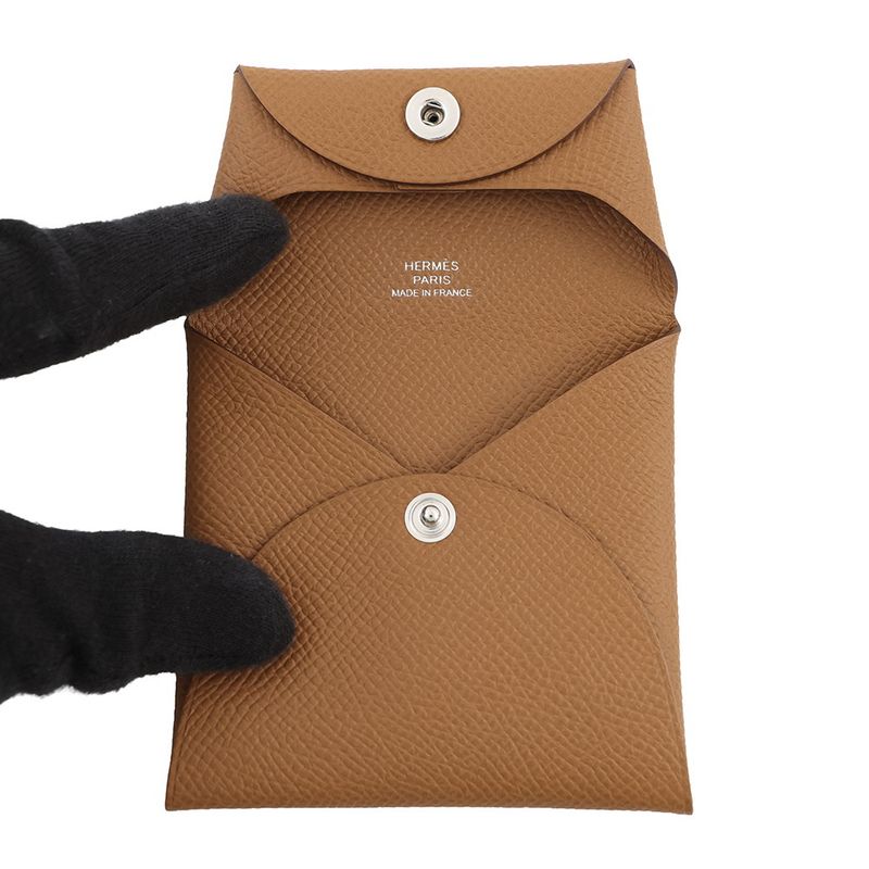 Hermes Coin Case Bastia Gold Epsom Purse Wallet