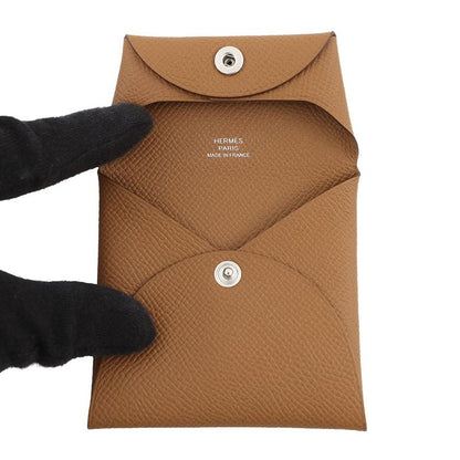 Hermes Coin Case Bastia Gold Epsom Purse Wallet