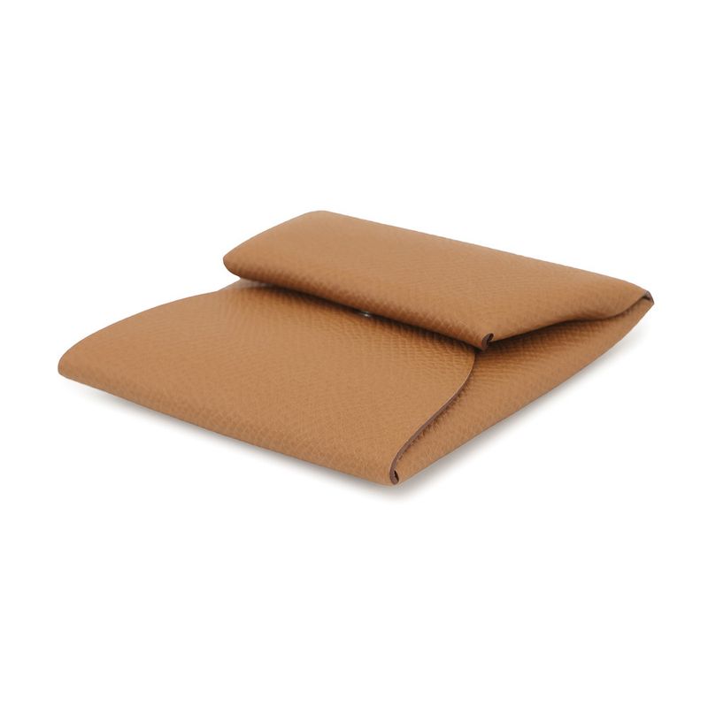 Hermes Coin Case Bastia Gold Epsom Purse Wallet